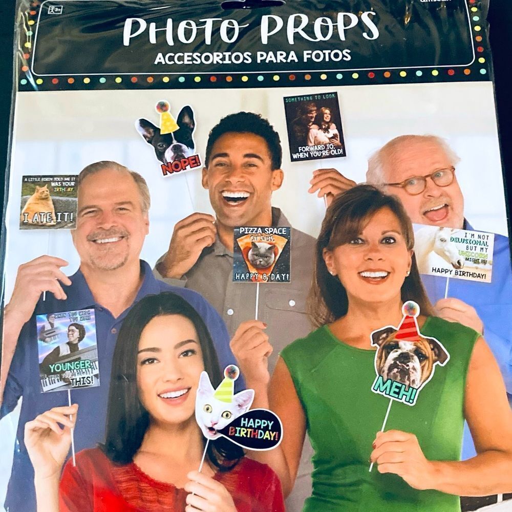 NWT Birthday Party Funny Photo Prop Signs